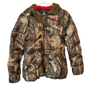 Mossy Oak Break-Up Infinity Mens Camouflage Heavy Jacket Size S Hood